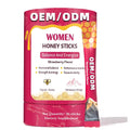 Bottle of 30 shilajit honey sticks with saffron for energy and immune support