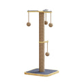 Scratch-resistant cat climbing frame toy with hanging ball in windmill design