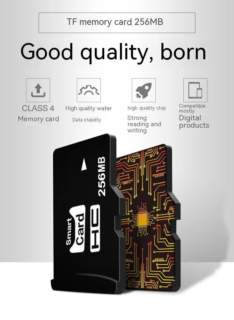 256MB micro TF memory card for MP3 players, mobile phones and PSP game consoles