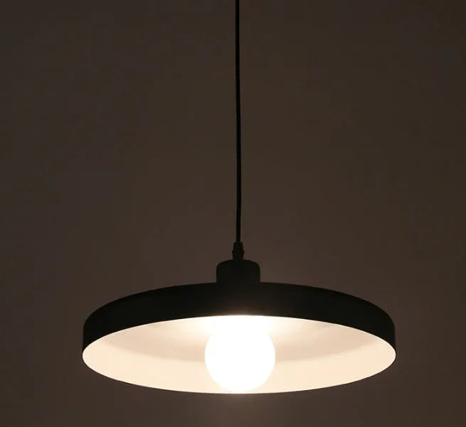 Aluminium alloy coffee shop bar chandelier 220V black finish 50CM diameter