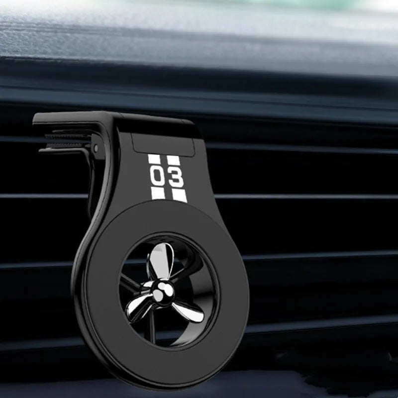 Magnetic car phone holder attached to car air vent with adjustable bracket and fragrance slot