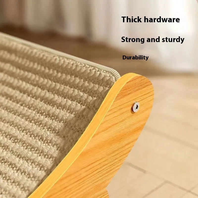 Sisal cat scratch board with natural sisal blanket scratching surface in small and large size options