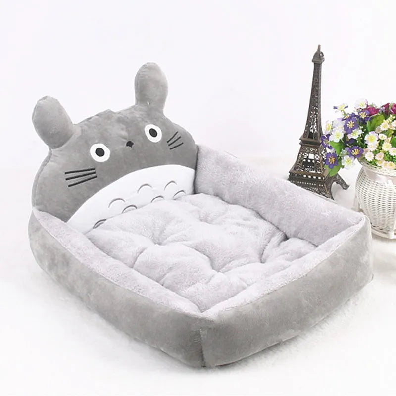 Cartoon-style washable pet bed sofa for small dogs and cats in multiple colours