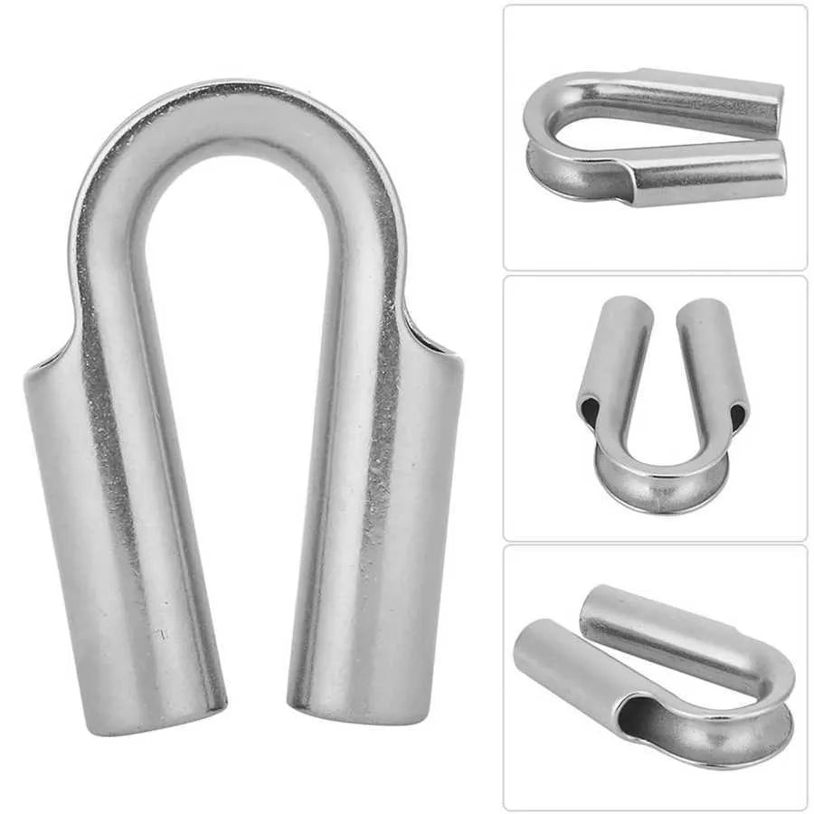 Stainless steel chicken heart ring round sleeve ring set in multiple metric sizes for tubular coupling