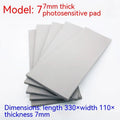 Plastic light-sensitive seal mat for calligraphy and painting pottery in black and grey