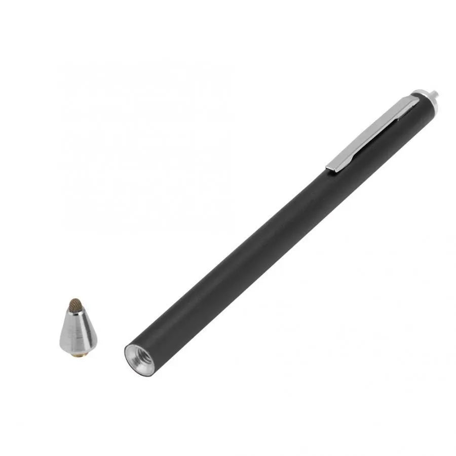 Metal barrel passive stylus pen with fine tip for touchscreen devices in seven colour options