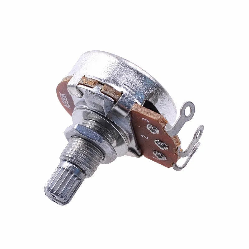 Silver metal electric guitar potentiometer knob for volume and tone control replacement