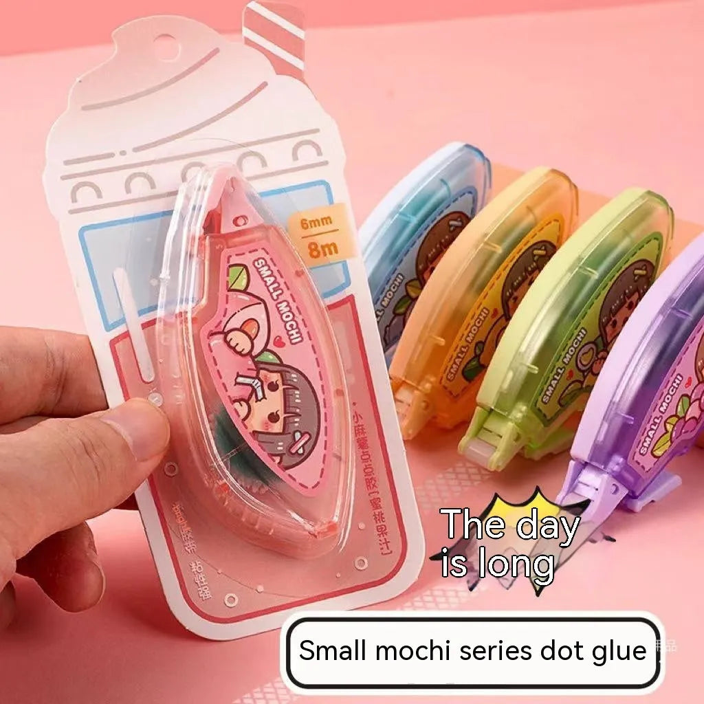 Dotting glue in plastic bottle with juice colours for craft and stationery adhesion