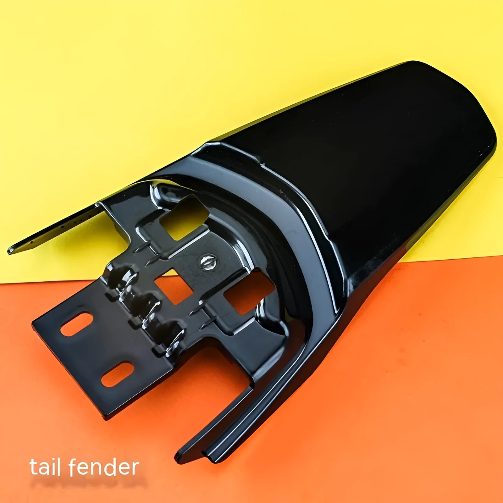 Carbon fibre lengthened rear mudguard for Light Bee electric off-road bicycle with fender inner plate