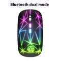 Wireless Bluetooth gaming mouse with metal roller wheel and five buttons in star black colour