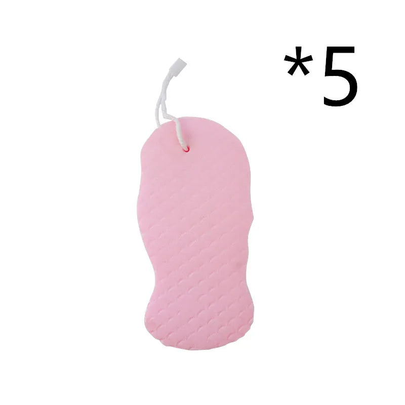 3D fish scale pattern bath sponge in multiple colours for gentle body exfoliation