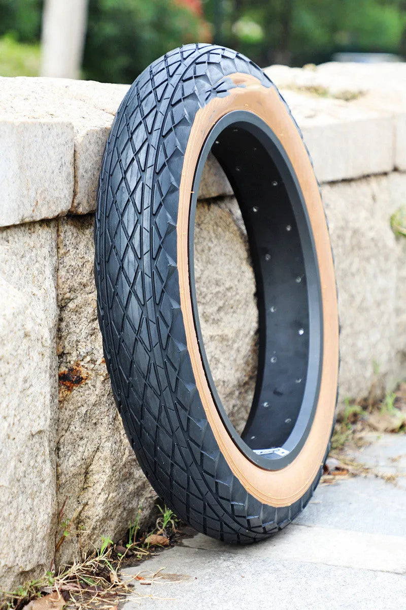 20x4.0 inch brown sidewall rubber tyre for electric snowmobile and beach car replacement