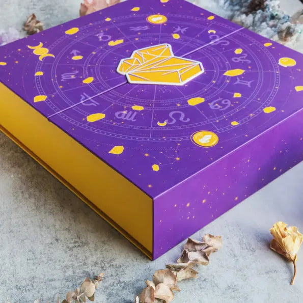 Halloween gift box with crystal countdown design, paper construction measuring 33.5cm × 30.5cm × 5cm