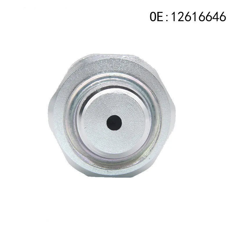 Silver metal automotive fuel pressure sensor for models 12616646, 12677836, D1846A