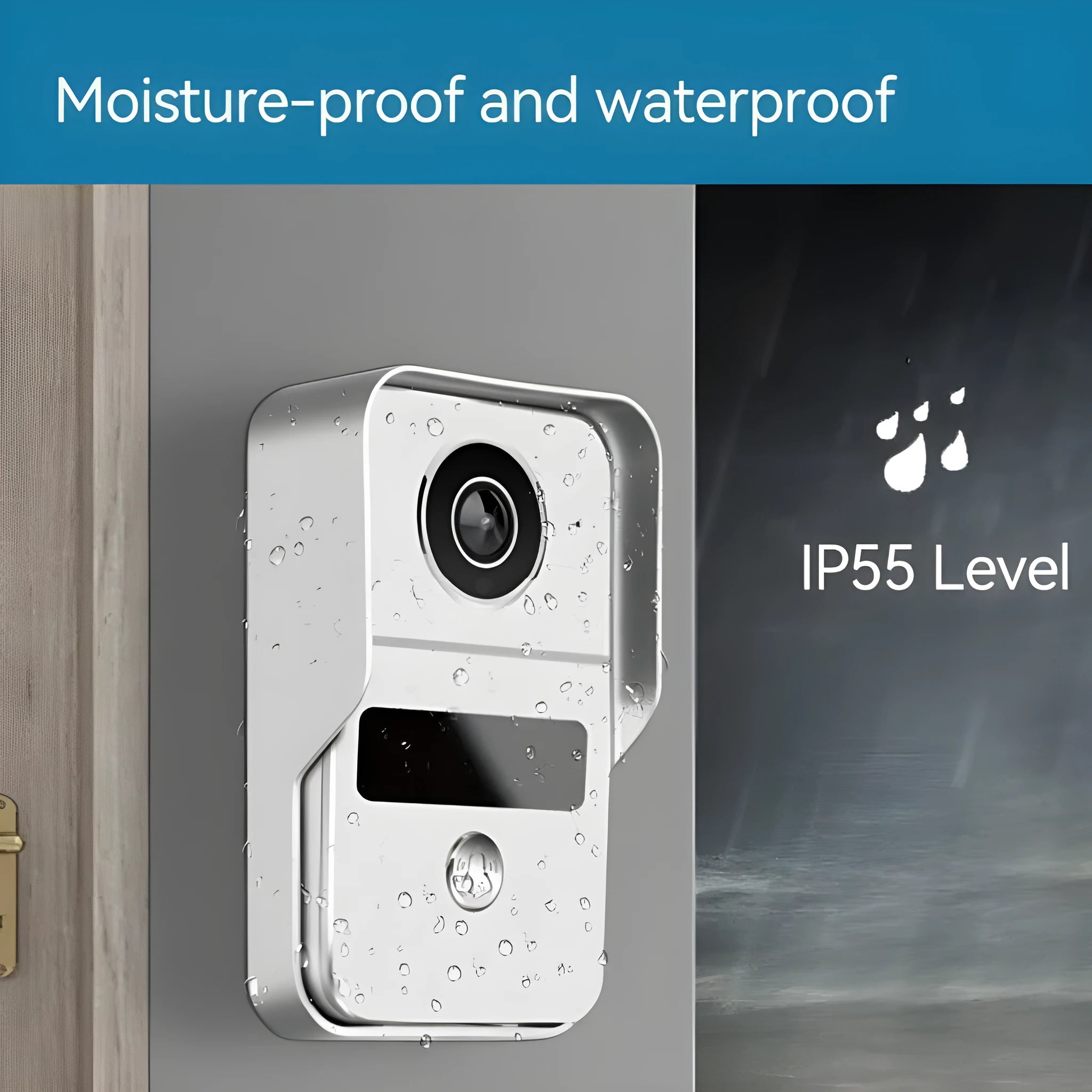 1080P video intercom doorbell system with colour HD camera and 7-inch or 10-inch display options