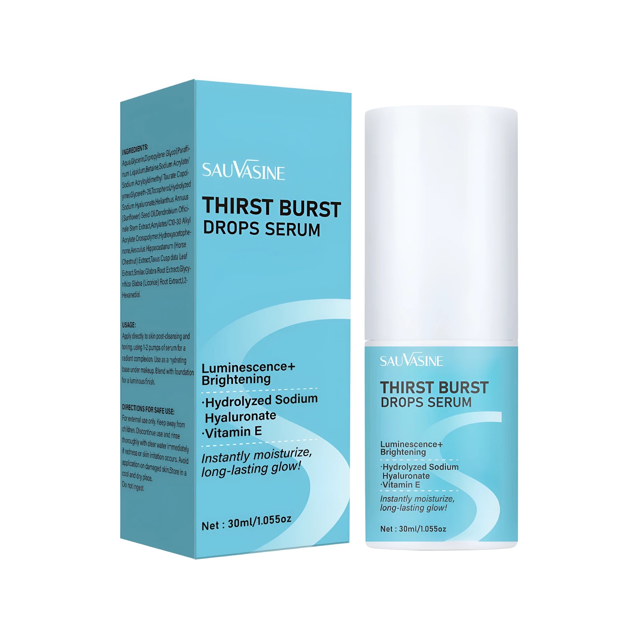 30ml bottle of Thirst Relieving Drops moisturising eye care nursing solution.