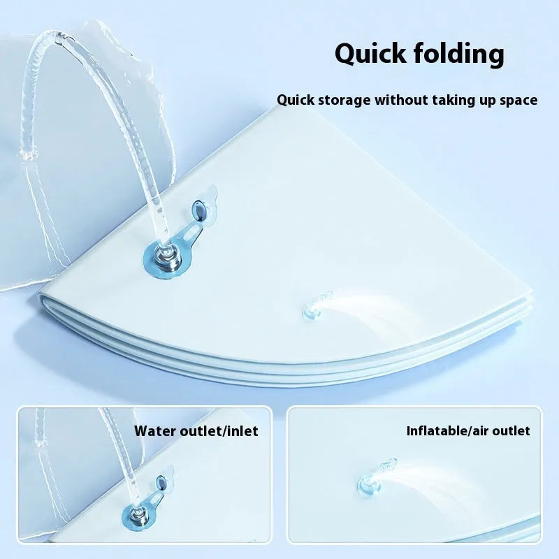 PVC inflatable water cushion pet cooling bed in dolphin design