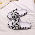 Women's Korean style leopard print slippers with thick EVA sole in multiple animal print colours