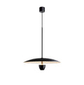 Black modern minimalist Nordic chandelier ceiling light fixture with 400mm diameter.