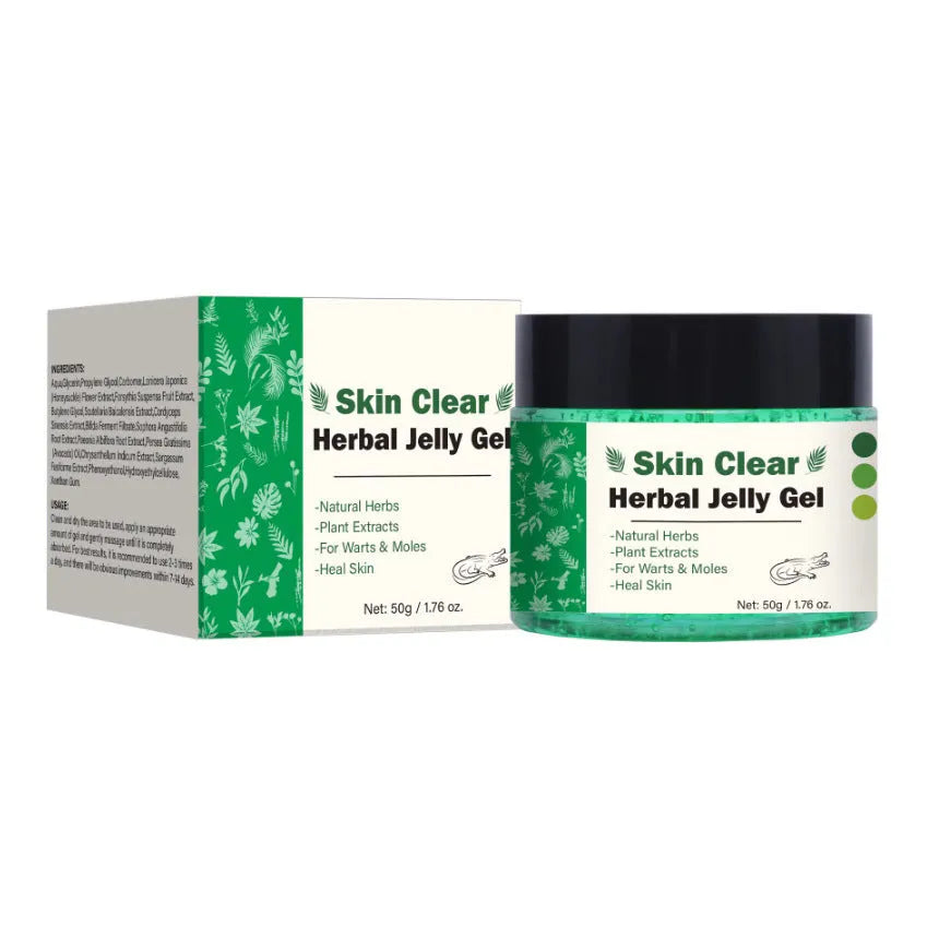 Clear herbal gel in a 50g tube with product specification FP-B012-50g