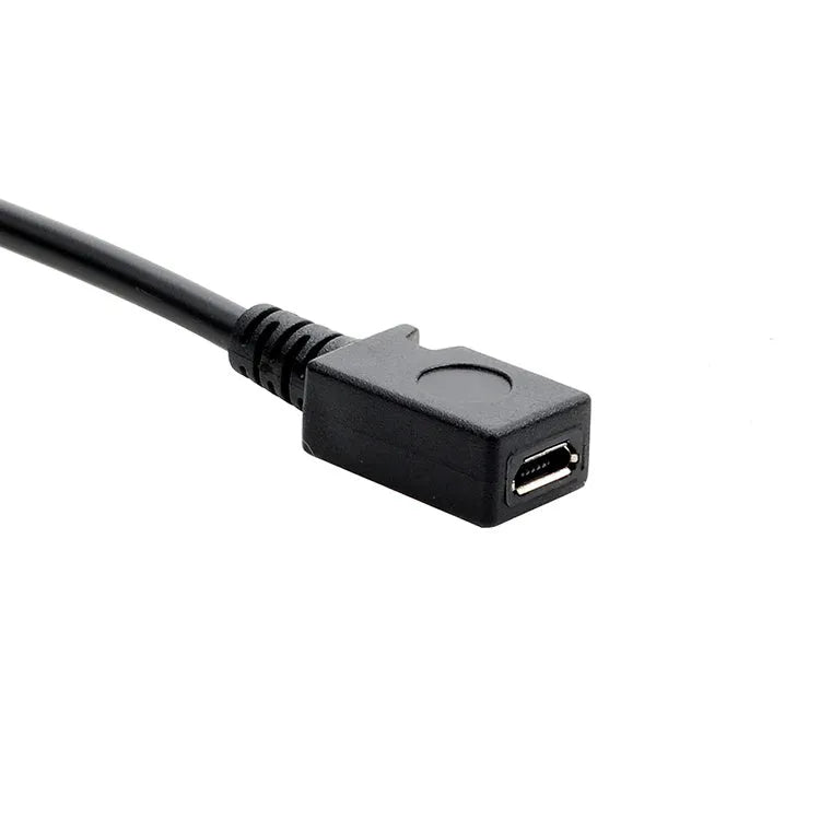 0.25m Micro USB female to Type-C male adapter cable for Android data transfer