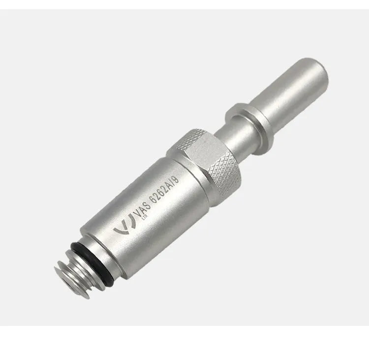 Silver metal transmission refuelling joint tool VAS6262-9 for automotive maintenance