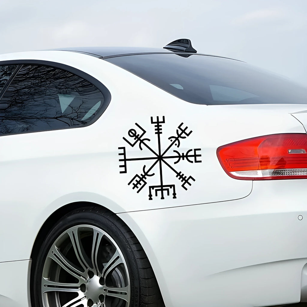 13x13cm square vinyl sticker with 'Vegetarian No Charm' text for car windows or laptops
