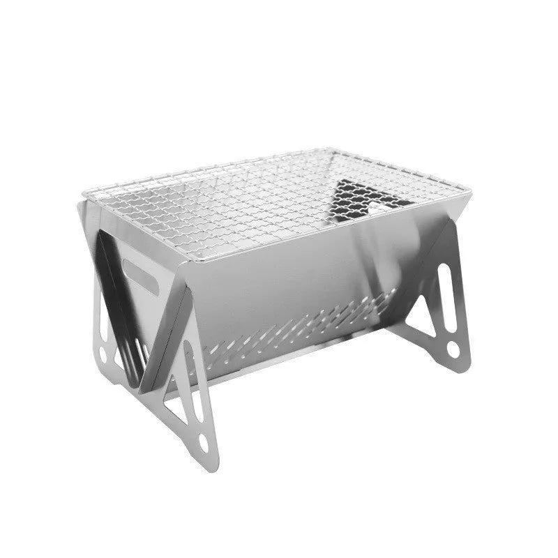 Stainless steel folding barbecue oven large size for outdoor cooking 1-2 people with storage bag