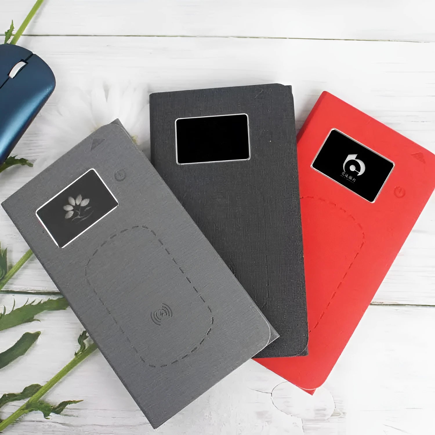 Folding wireless charging mouse pad set with cloth surface, luminous glow, and 2.4G Bluetooth mouse, packed with handbag