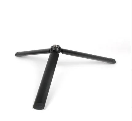 Black aluminium mobile phone tripod with stabiliser compatible with iPhone smartphones