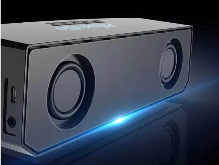 Black BS-6 cloud smart speaker with Bluetooth connectivity and 52mm driver
