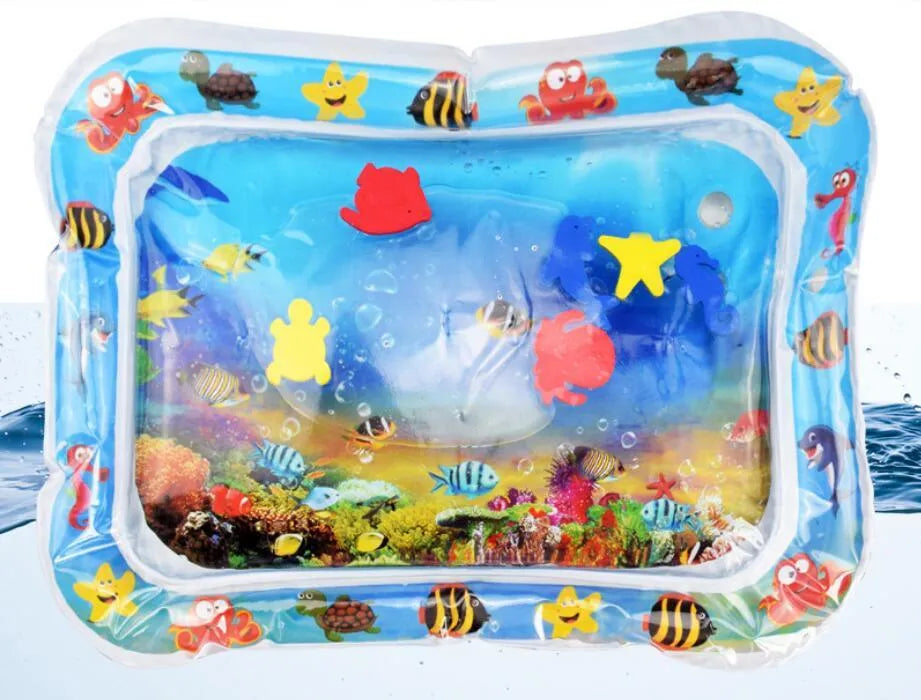 Baby inflatable water mat 66x50cm PVC patted pad for infant summer play on floor