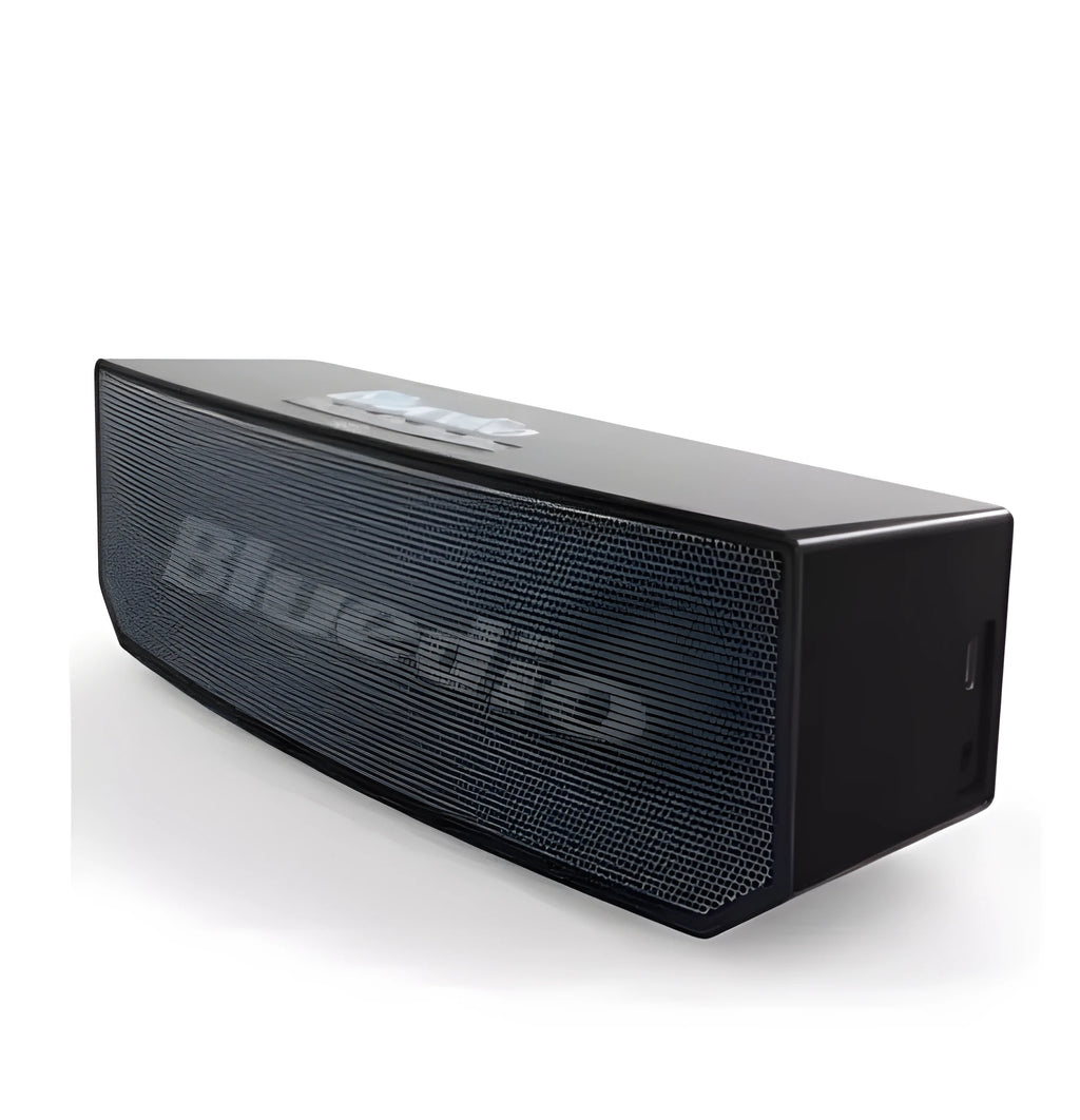 Black BS-6 cloud smart speaker with Bluetooth connectivity and 52mm driver