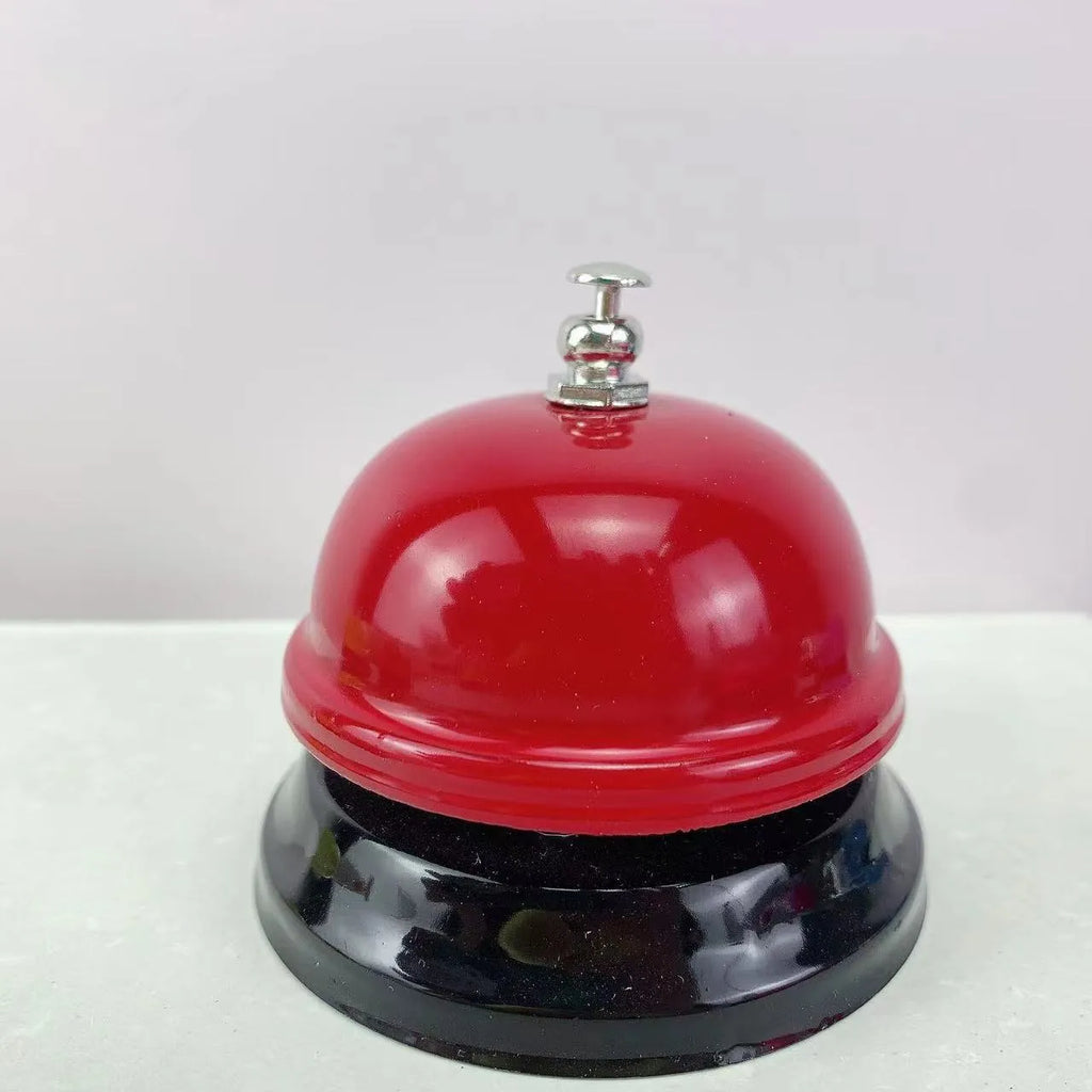 Iron classroom game bell in multiple colour options including red, green, blue, pink, yellow