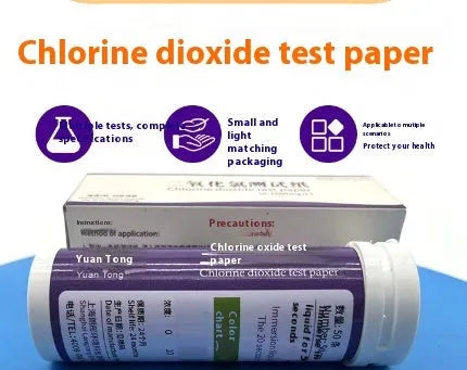Chlorine dioxide test paper bottle for waste water detection 0-1000mg/L range