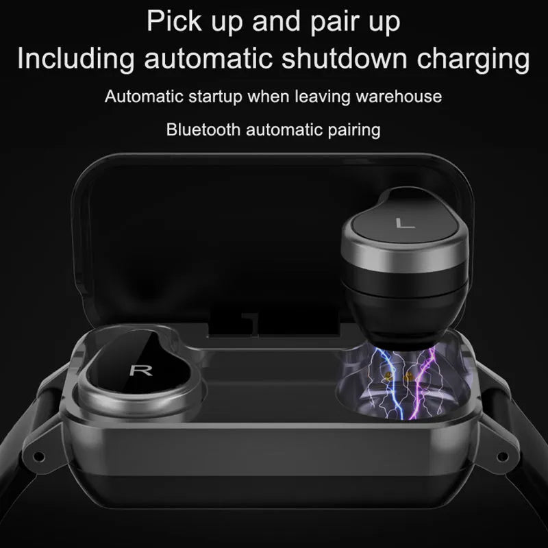 Smart bracelet fitness tracker showing heart rate monitoring function in black, blue or coffee colour with 10m wireless range