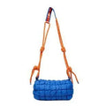 Women's lightweight nylon messenger bag in pillow shape with single shoulder strap