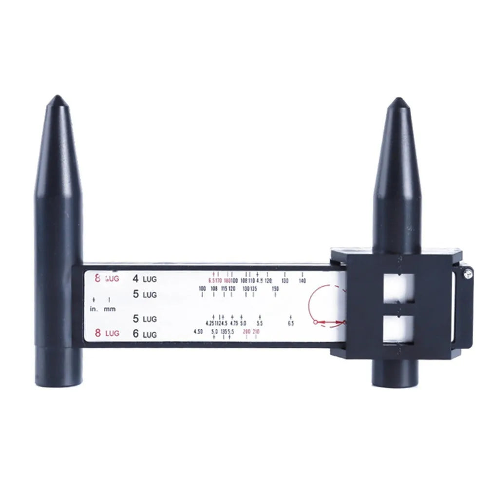 Electronic digital hole distance caliper with digital display for wheel hub measurement