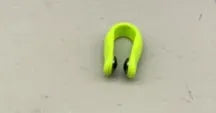 Tiger mouth massage clip acupoint massager in black, blue, green, and pink PP material