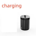 Intelligent induction ashtray with infrared automatic lid made of aluminium alloy, compact size 7x10cm, silver finish