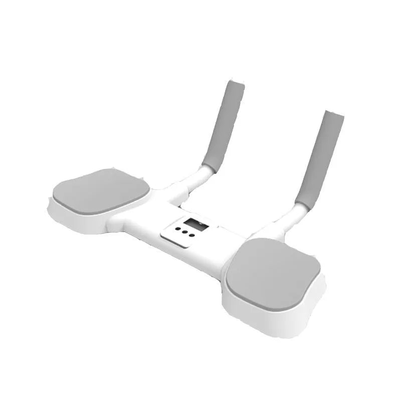 White household flat support trainer with alloy aluminium tubing and ABS plastic construction