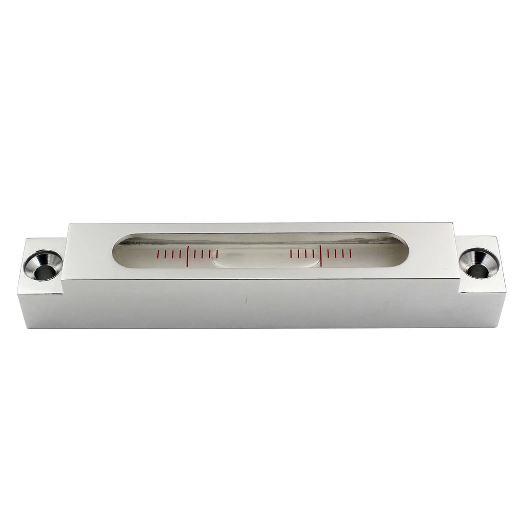 132mm miniature spirit level with metal frame and glass bubble vial for machine tool measurement