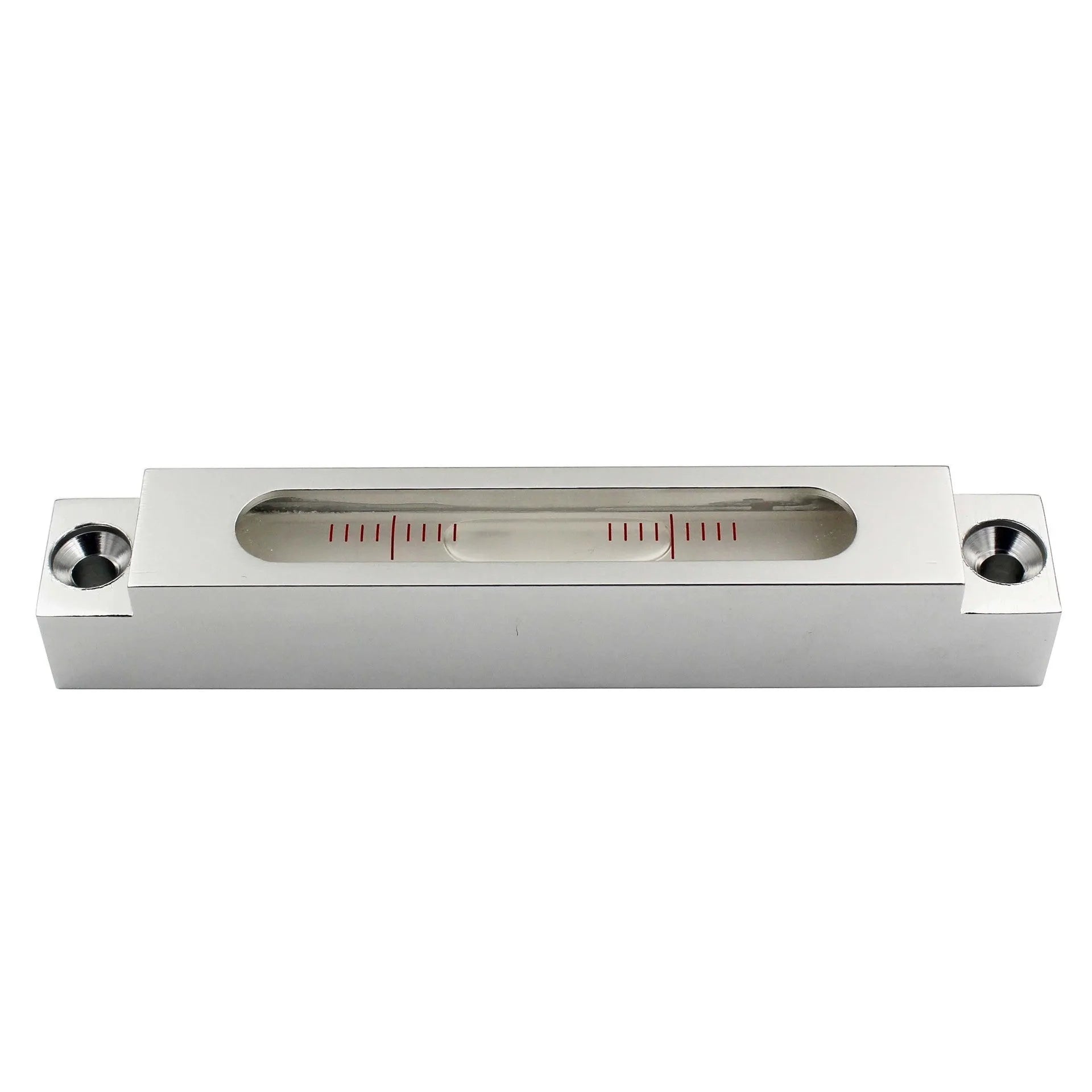 132mm miniature spirit level with metal frame and glass bubble vial for machine tool measurement