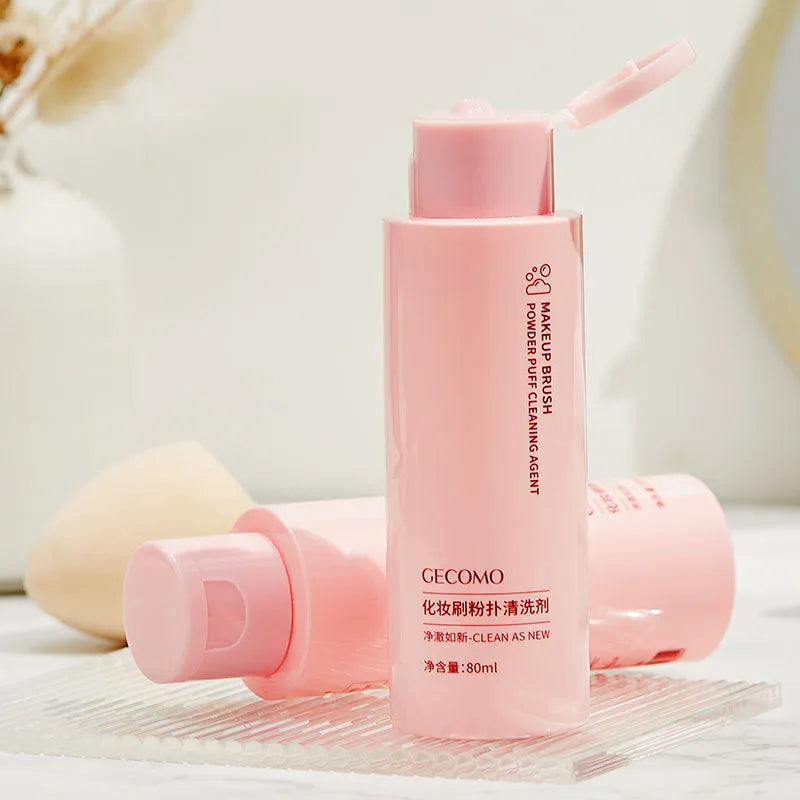 80ml liquid makeup brush and sponge cleaner in a bottle