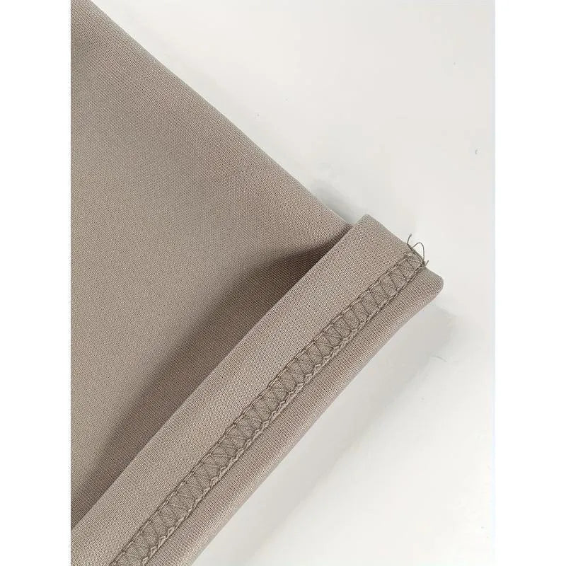 European American mens fashion solid colour loose linen corduroy trousers uniform set of 3