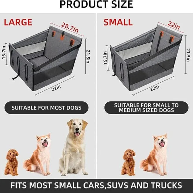 Gray car water and dirt resistant multifunctional dog bed 56x56x40cm cloth pet mat