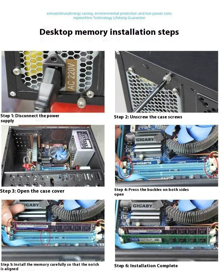 DDR3 4GB 1600MHz desktop memory module with gold contacts and black PCB