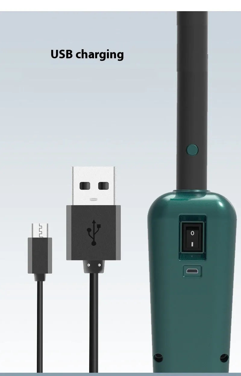 Wireless sweeping and mopping machine in S5 Green colour with USB charging port