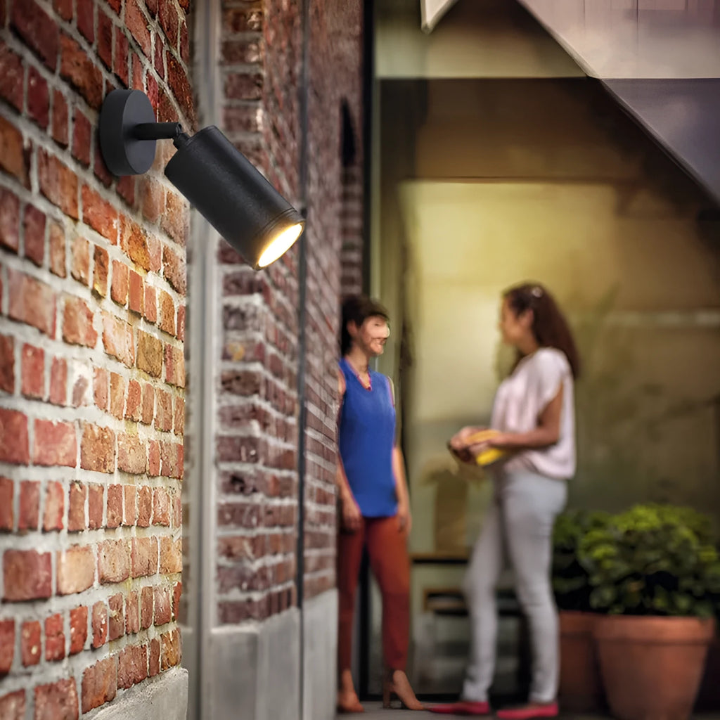 White aluminium outdoor ground lamp with IP65 waterproof rating for garden pathways