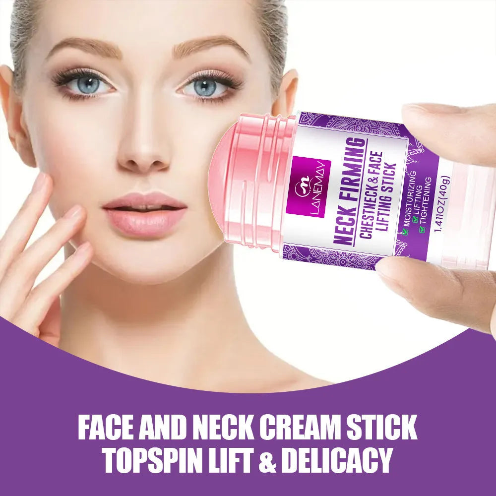 Neck firming cream 40g anti-wrinkle brightening moisture treatment in white packaging